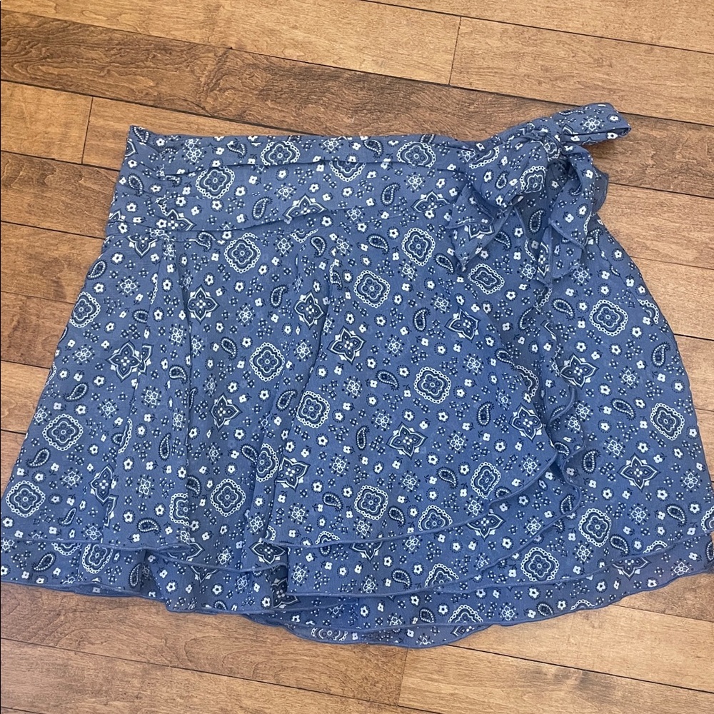 Aerie chiffon wrap skirt